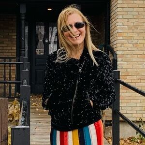 NWT ANTHROPOLOGIE MAEVE MALIA Moto Jacket Size M.